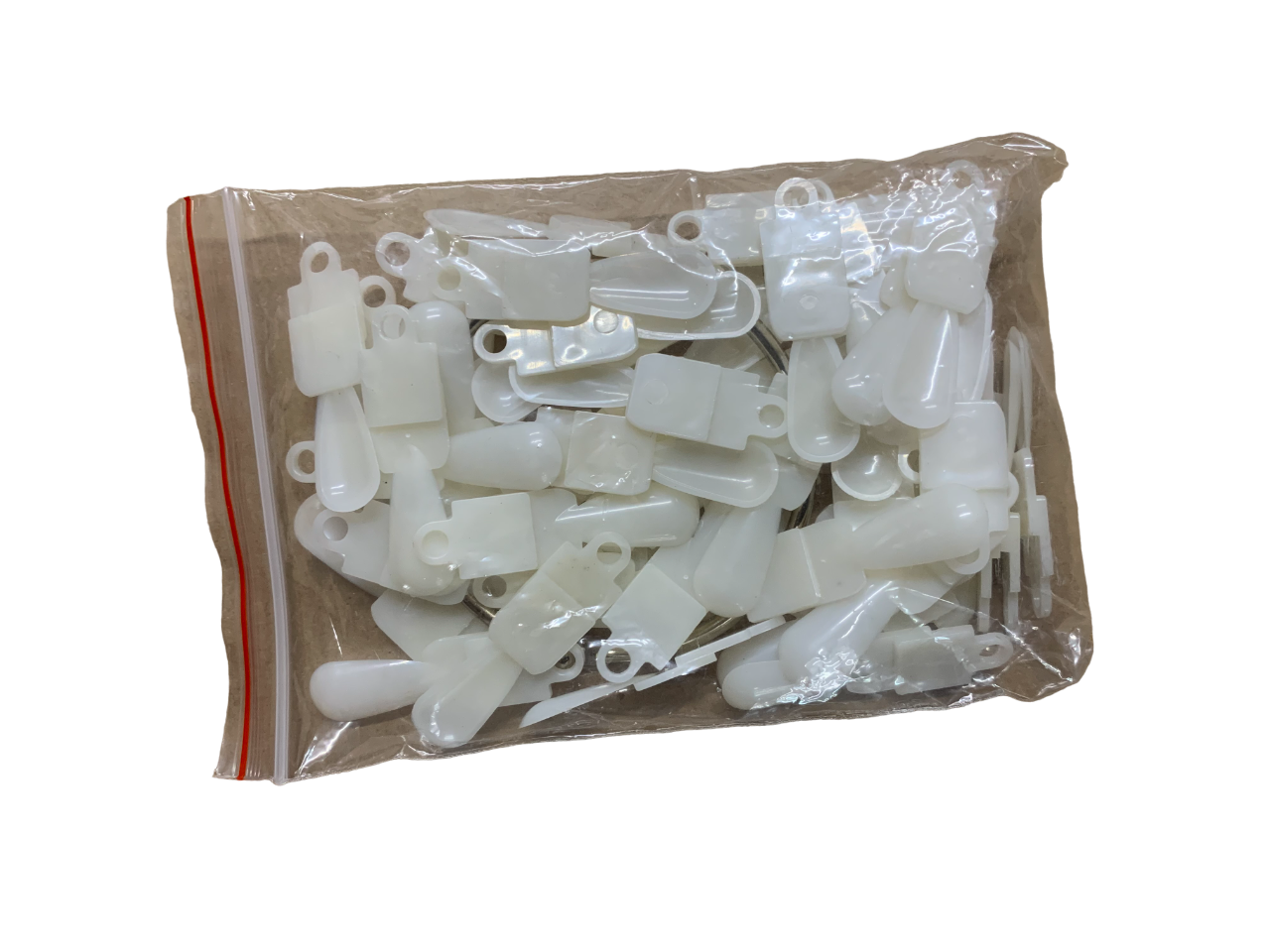 Natural Short Tip Display 50pcs with Ring